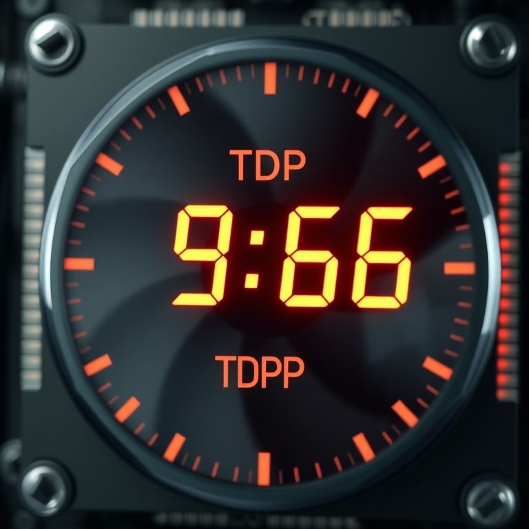 Medidor de consumo de energia (TDP) de um processador.