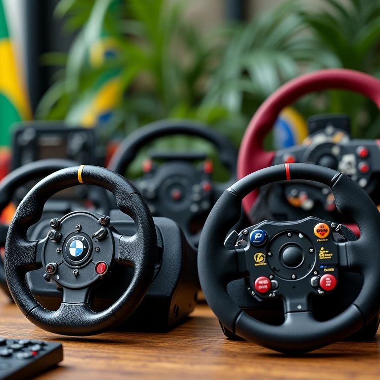 Melhores modelos de volantes para jogos de corrida em 2025.