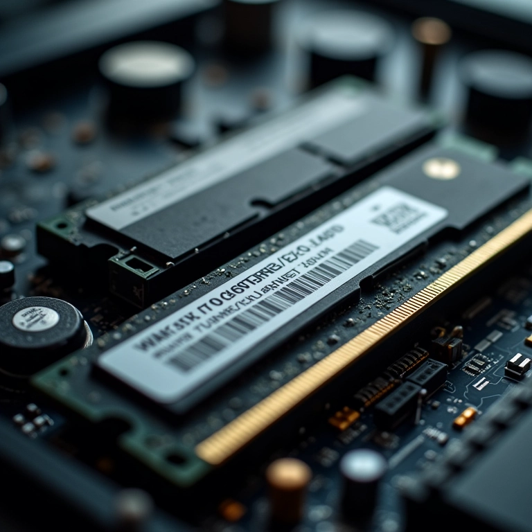 Módulos de memória RAM instalados em uma placa-mãe, representando a memória como gargalo ou solução.