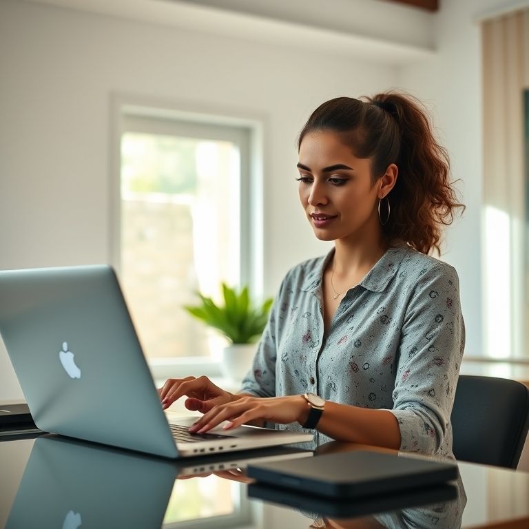 Mulher fazendo backup antes de reinstalar o sistema operacional.