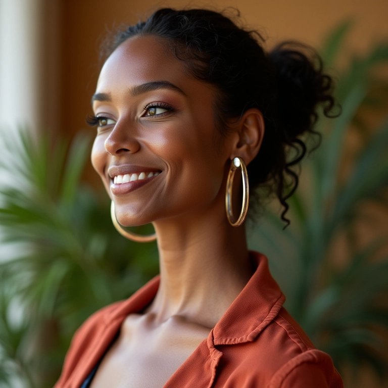 Mulher usando WooCommerce no WordPress, demonstrando a flexibilidade do código aberto.