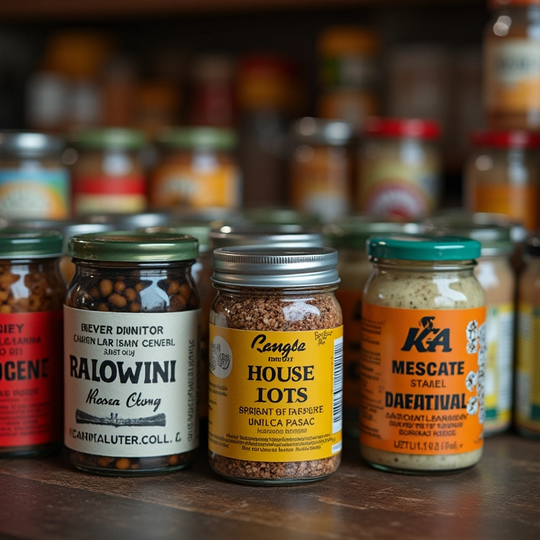 Nomes de variáveis confusos e sem sentido em etiquetas de produtos.