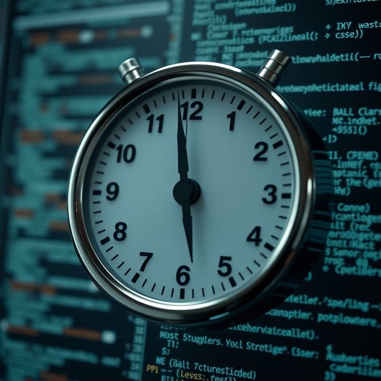 O custo da compilação JIT: relógio desacelerando o código.