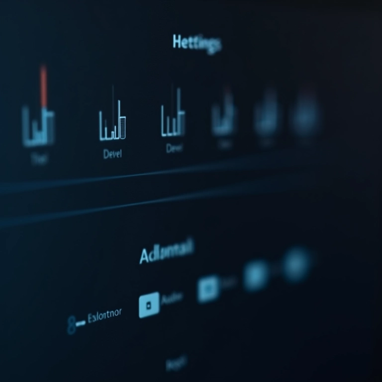 Painel de configurações de áudio em um computador.