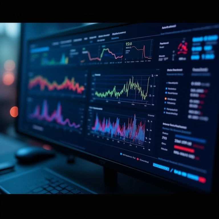 Painel de monitoramento contínuo de servidores em tempo real.
