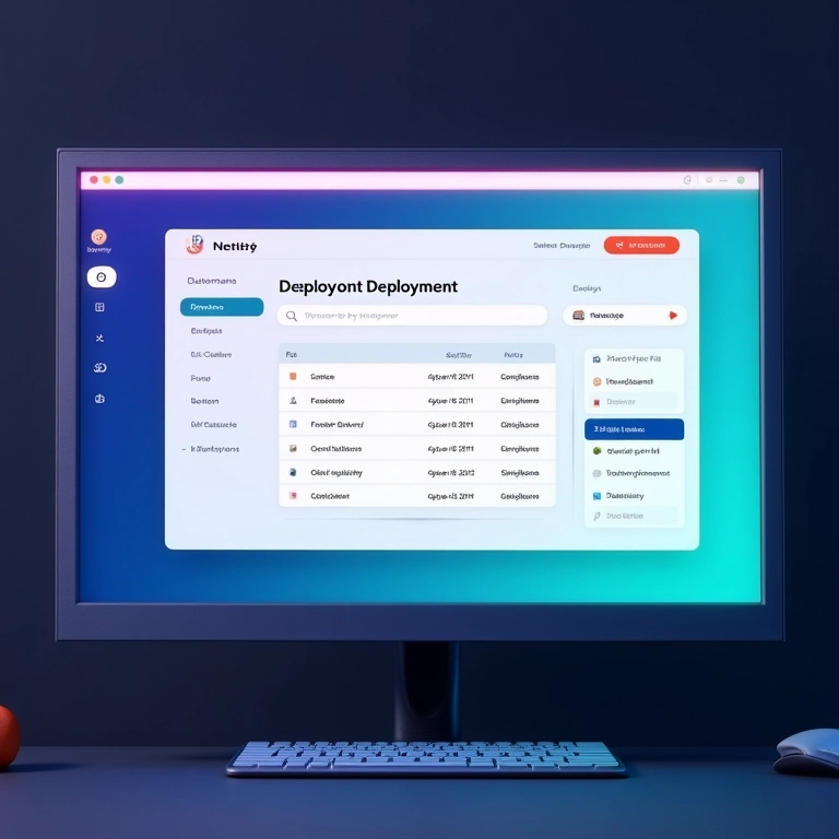Painel do Netlify exibindo um processo de implantação suave e simplificado.