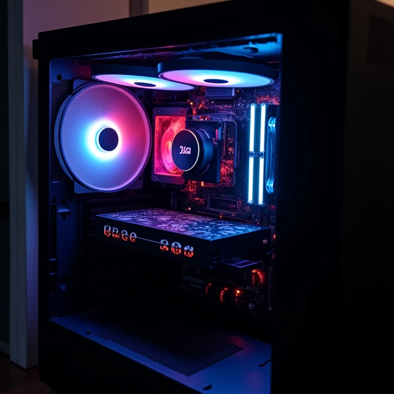 PC gamer de alta performance com Core i9-12900K mostrando durabilidade.