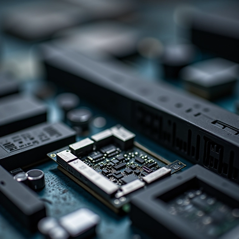 Peças de reposição para PCs recondicionados em destaque.