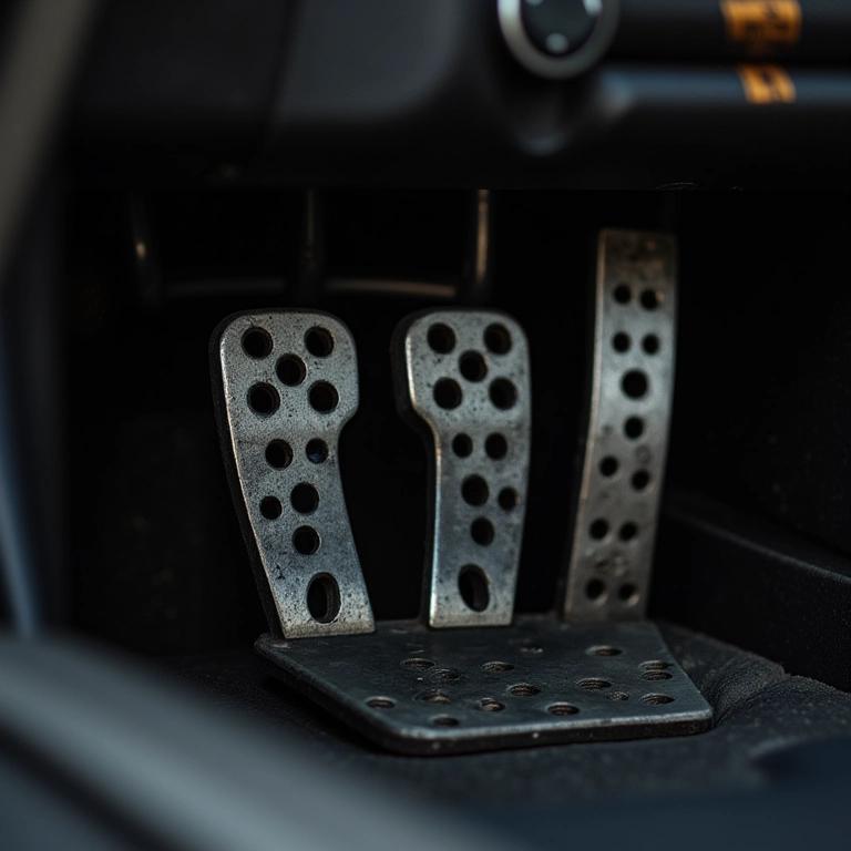 Pedais de alta qualidade para jogos de corrida.