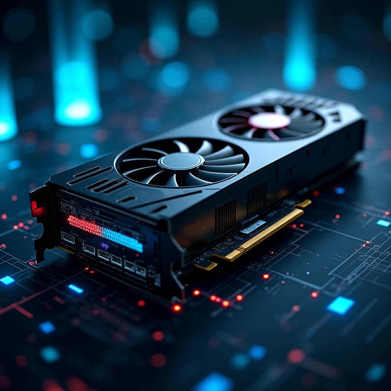 Placa de vídeo dedicada acelerando simulações.