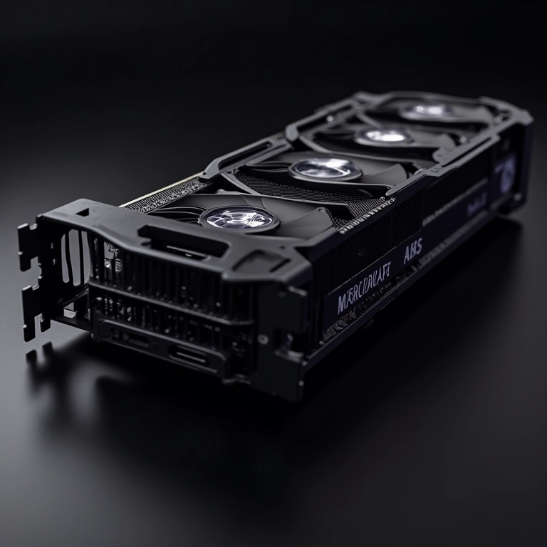 Placa de vídeo (GPU) fanless com design de dissipador personalizado.