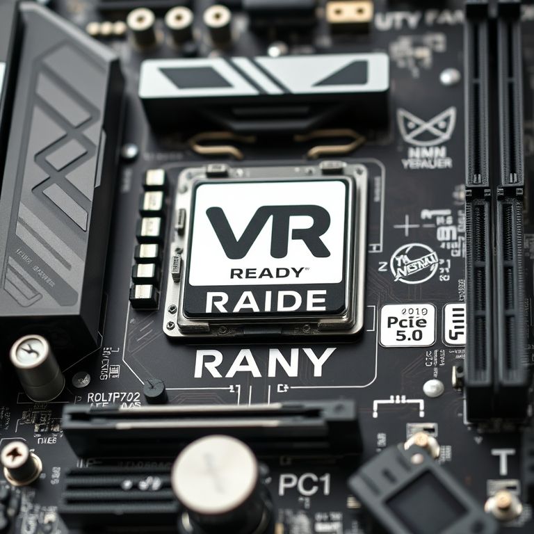 Placa-mãe com suporte a tecnologias para realidade virtual.