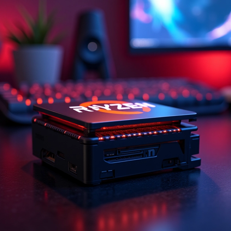 Processador AMD Ryzen 9 com resfriamento líquido.