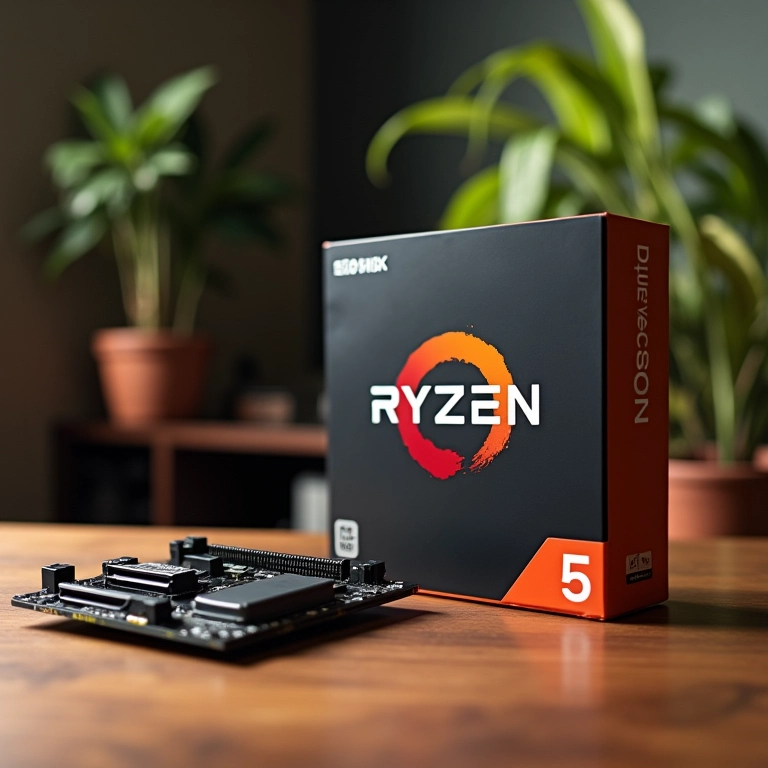 Ryzen 5 5600 e placa-mãe acessível, mostrando excelente custo-benefício.