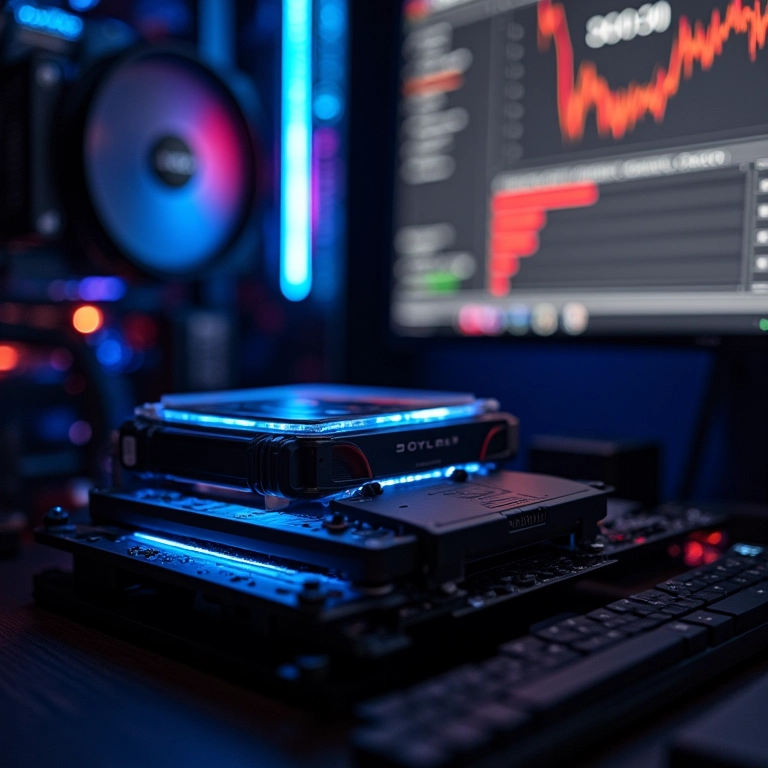 Sistema de overclock do Ryzen 5 7600 com resfriamento líquido.