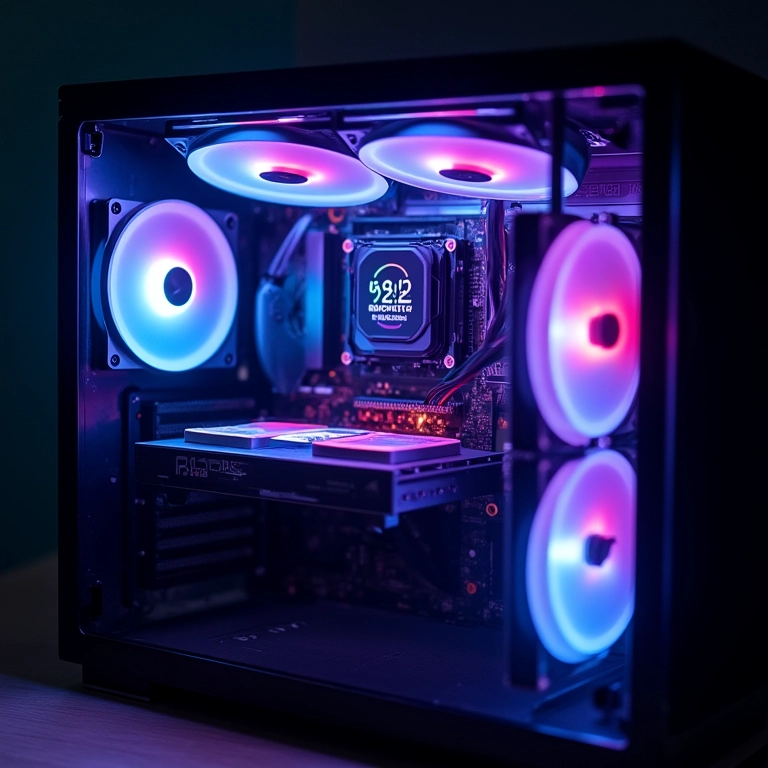 Sistema de resfriamento líquido de alta performance para Core i9-12900K.