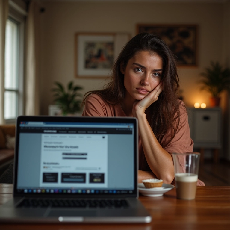 Site lento carregando em laptop.