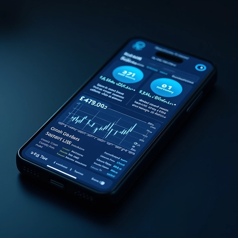 Smartphone exibindo dados de baixa latência em rede 5G.