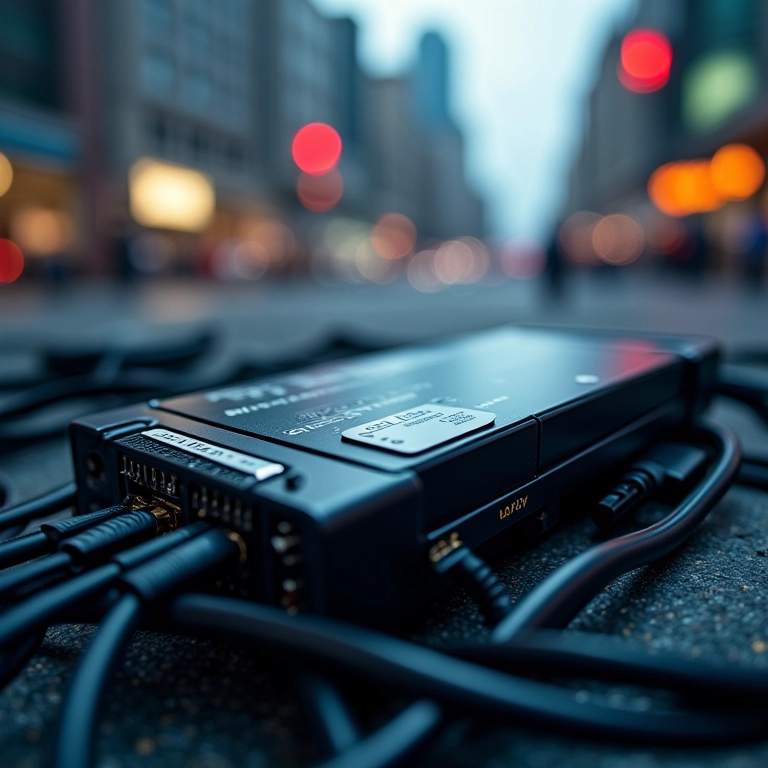 SSD de alta velocidade com design futurista.