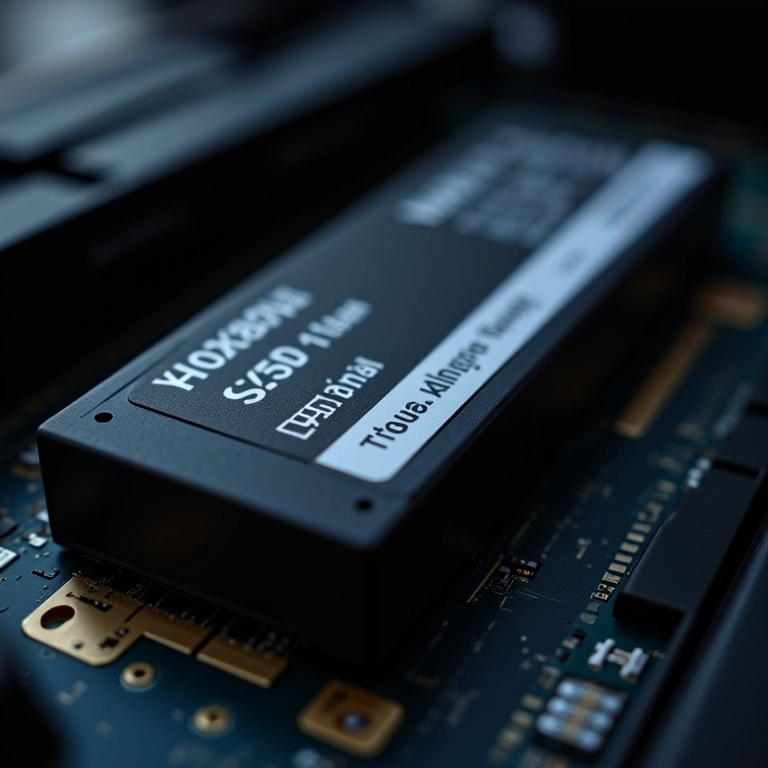 SSD moderno instalado em PC.