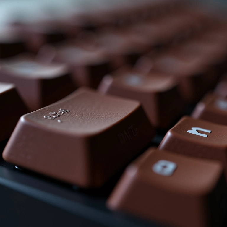 Switches Cherry MX Brown em um teclado ABNT2.