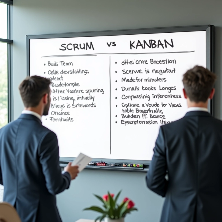 Tabela comparativa entre Scrum e Kanban.