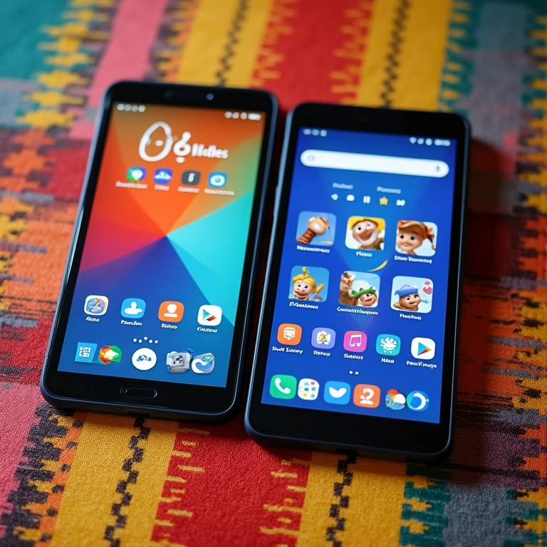 Tablets infantis educativos Amazon Fire Kids Edition e Multilaser Kids lado a lado.