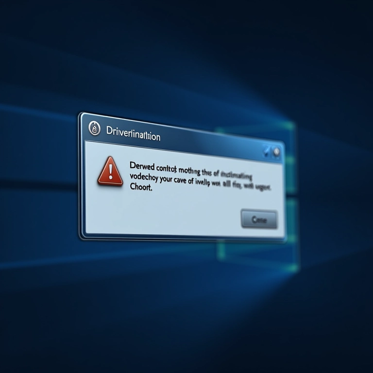 Tela de atualização de drivers com mensagem de erro, representando drivers desatualizados.