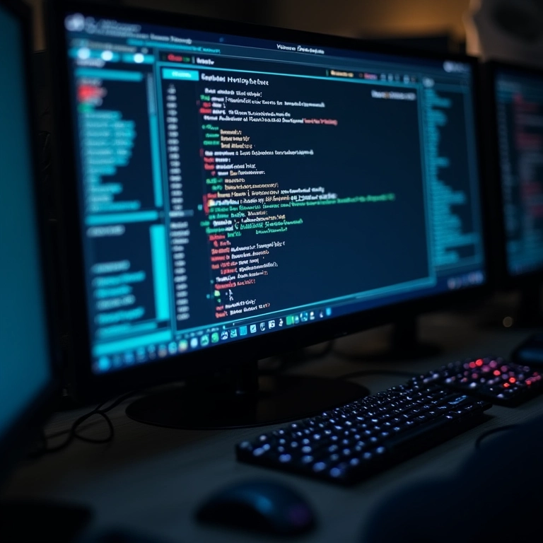 Tela de computador mostrando verificação de vírus em andamento, alertando sobre ameaças.