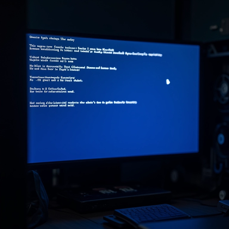 Tela de computador travada com o cooler da CPU visível.