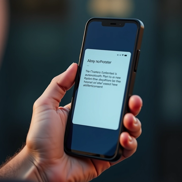 Tela de smartphone com autenticação de dois fatores ativada.