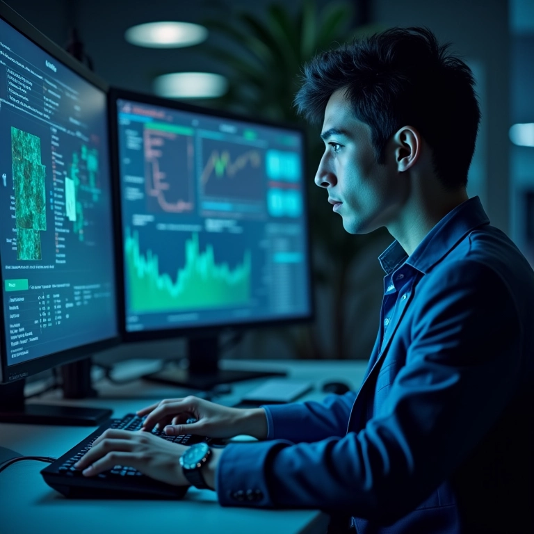 Testador de segurança usando scanner de vulnerabilidades.