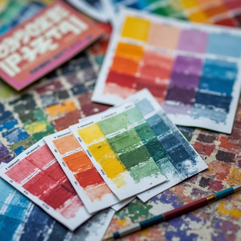 Várias ferramentas e recursos de paleta de cores.