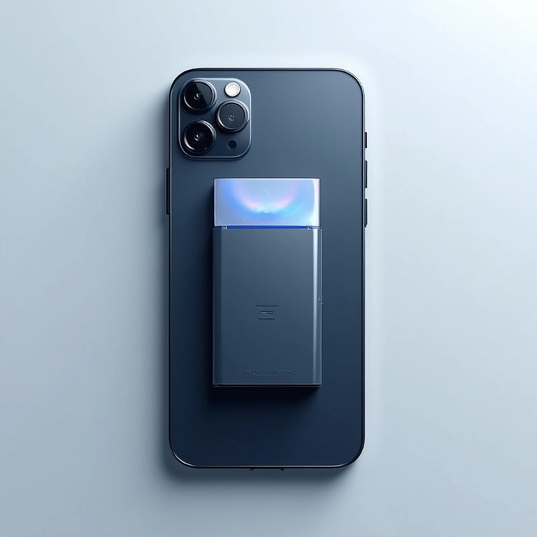 Visão interna do iPhone 17 com armazenamento SSD de 2TB.