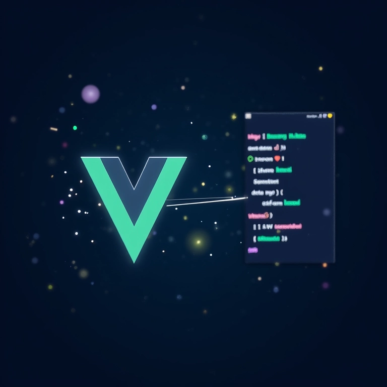 Visualização do data binding Vue.js conectando dados e elementos da UI.