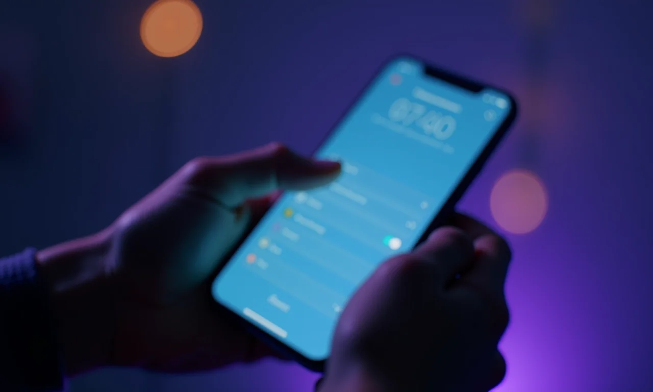 Ajustando configurações de notificação em um smartphone