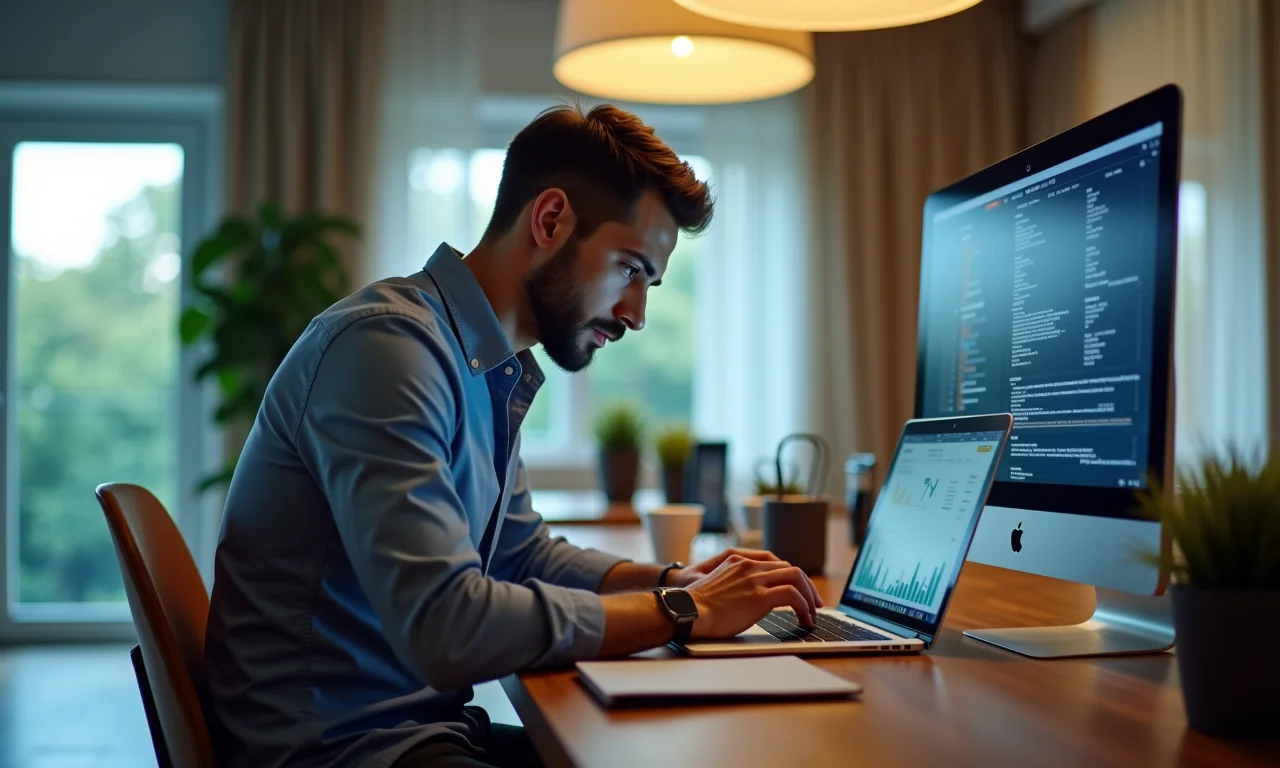 Analista financeiro detectando fraudes com algoritmos de ciência de dados.