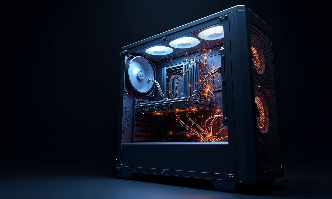 Cabos mal conectados dentro de um PC