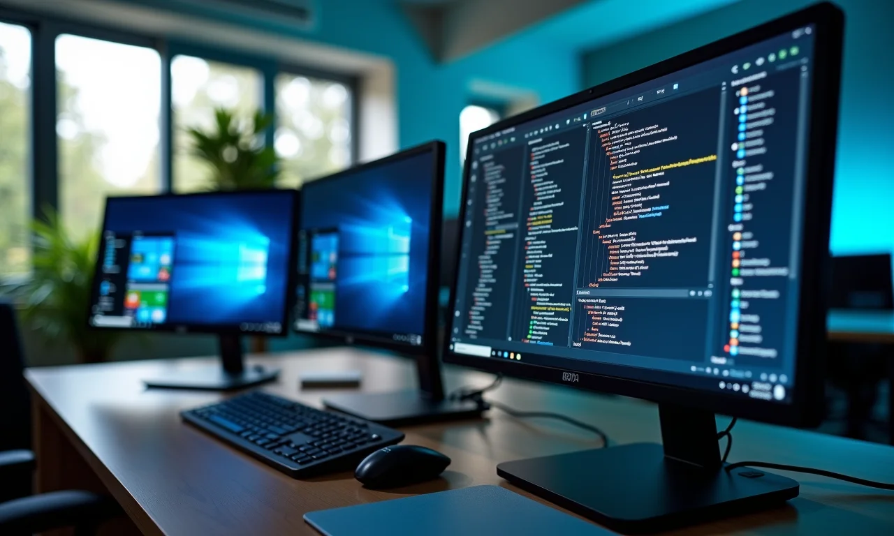 Comparativo visual entre interfaces do Hyper-V, VMware e VirtualBox.