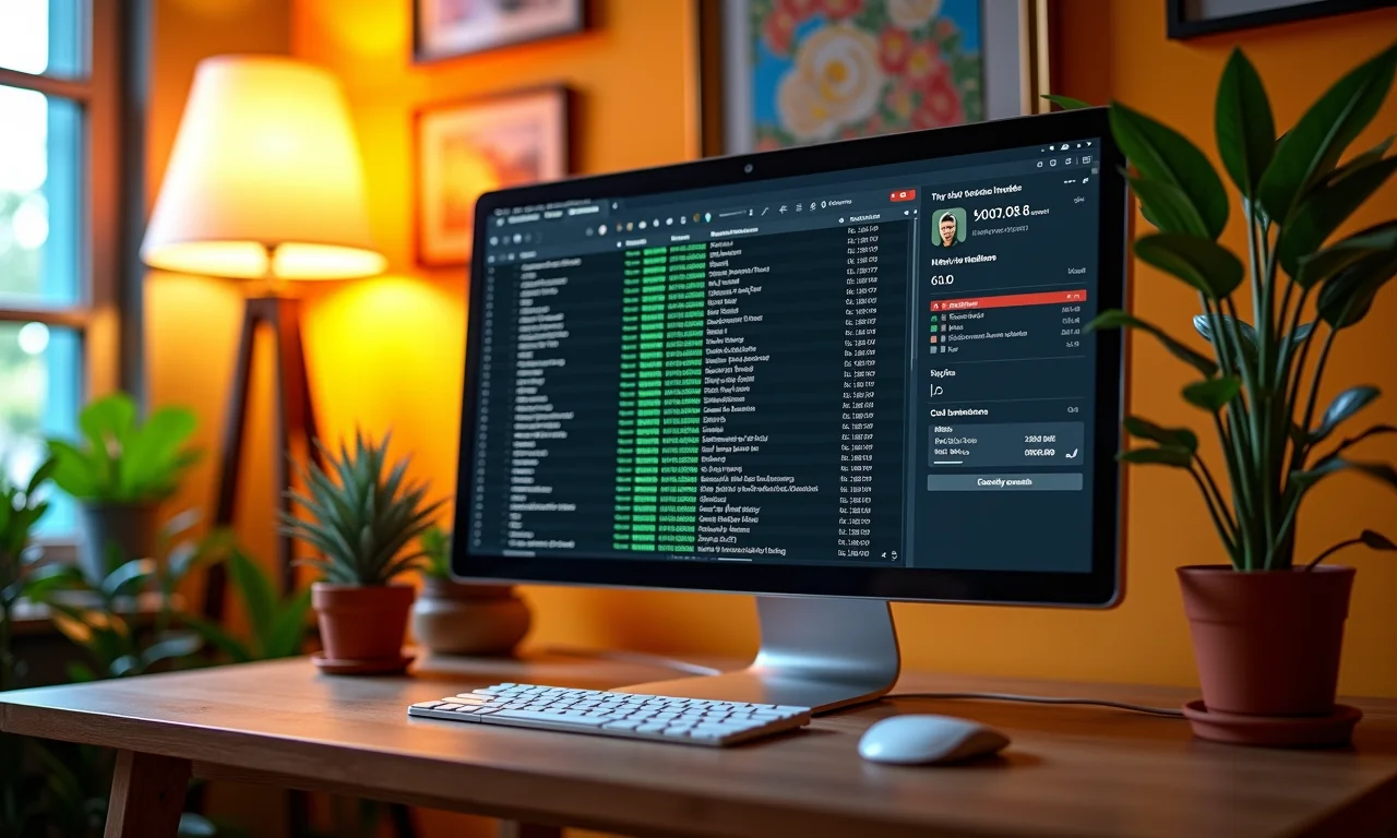 Computador em casa brasileira rodando software de nó blockchain.