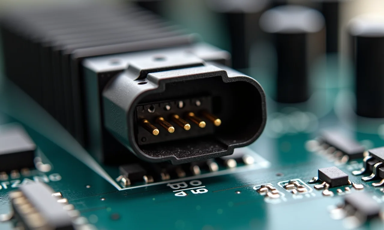 Conectores PWM e de tensão em uma controladora de fan.