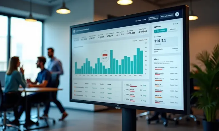 Dashboard do Freshping mostrando monitoramento de uptime do site.