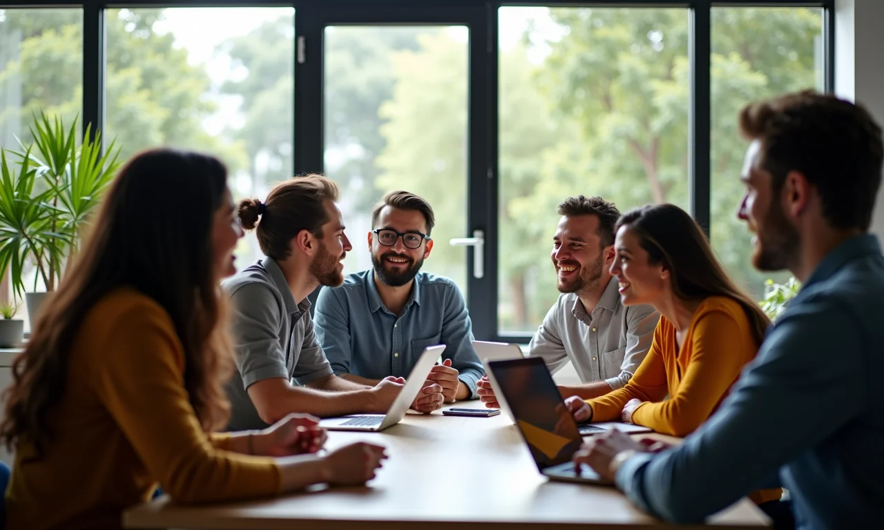 Desenvolvedores colaborando facilmente em projeto usando interface intuitiva do GitHub.