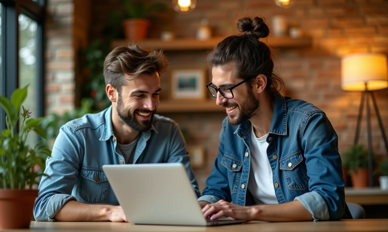 Dois desenvolvedores discutindo cenários BDD curtos e focados.