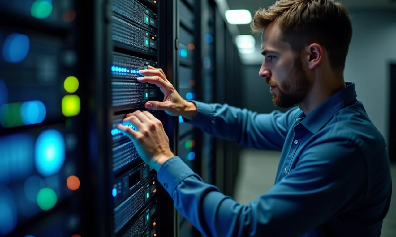 Engenheiro de rede configurando porta e interface do servidor proxy.