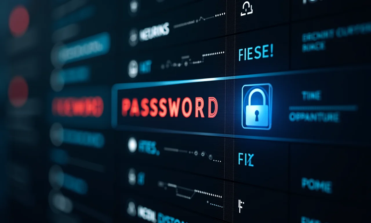 Firewall digital representando segurança reforçada em gerenciamento de senhas.