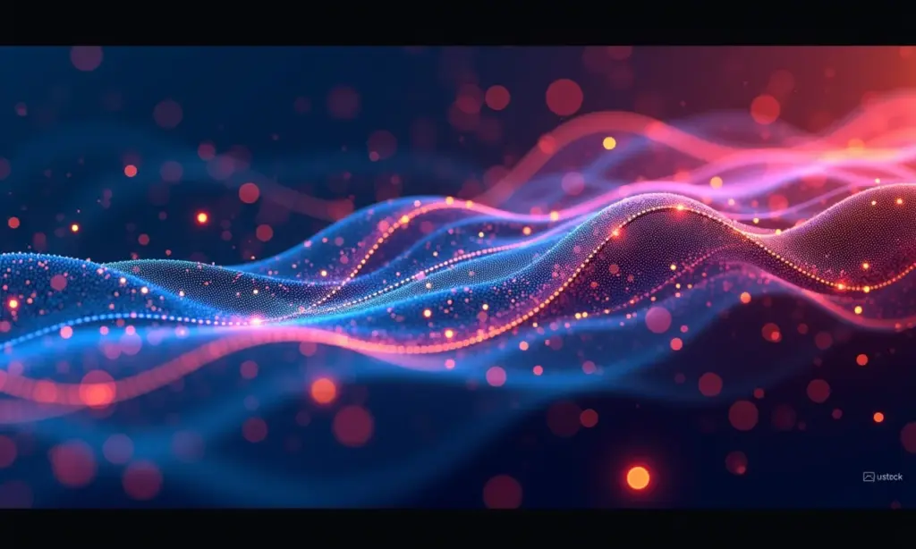 Load Balancer O Que É e Quando Você Precisa de Um Fluxo de dados abstrato representando balanceamento de carga.