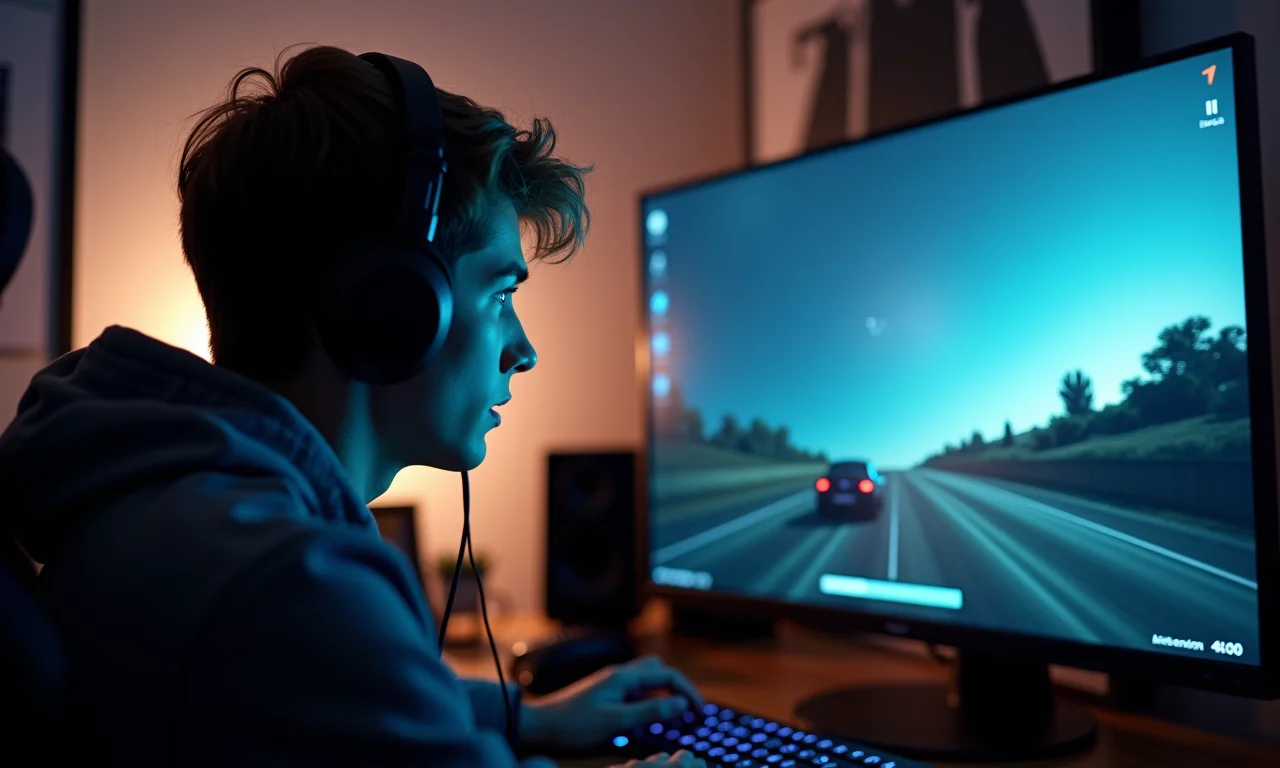 Gamer frustrado com tela de carregamento, indicando gargalo do processador.