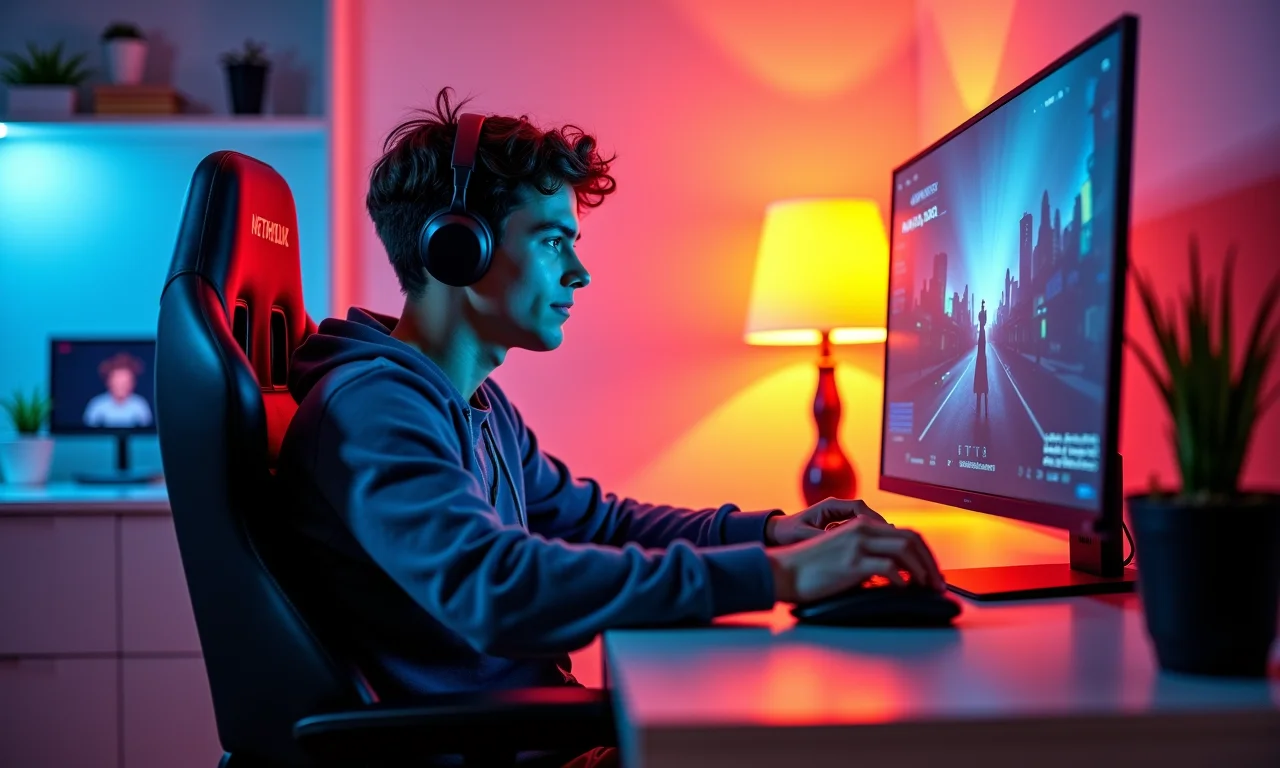 Gamer usando máquina virtual para testar modificações de jogos no PC.