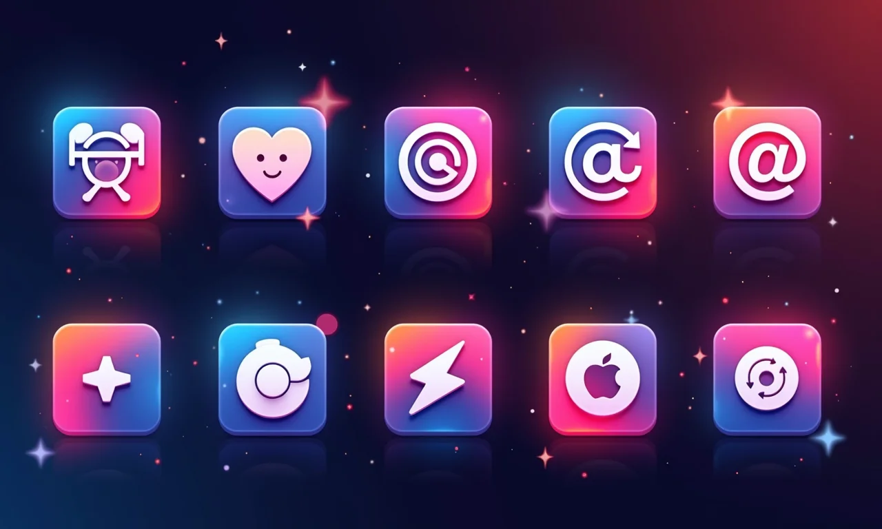 Ícones de aplicativos anti-distração para celular